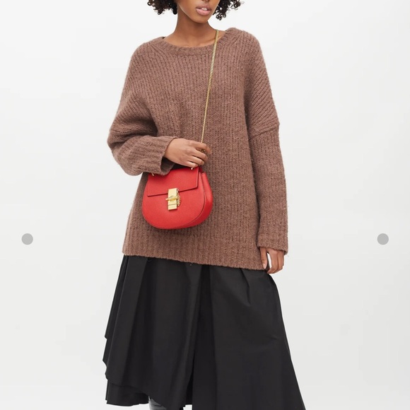 Chloé red mini Drew crossbody bag - Picture 13 of 16